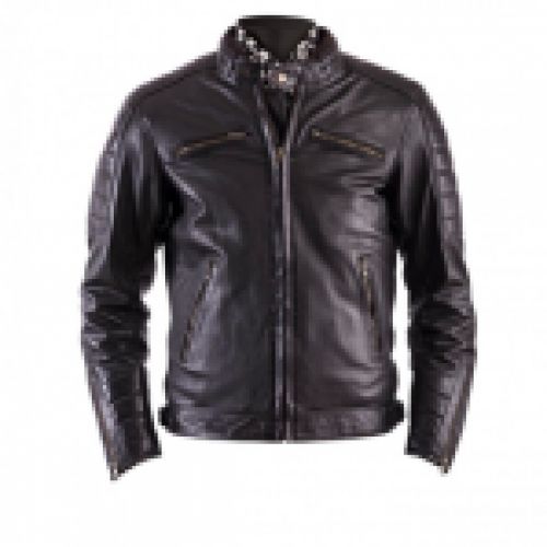 Chaqueta hombre HELSTONS Cruiser Cuir Rag Marrón