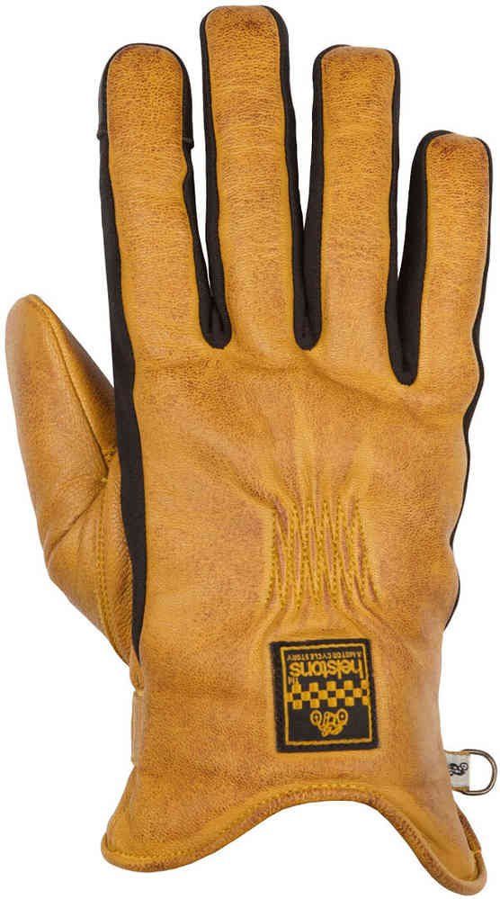 Guante de invierno para moto RHOXS WINTER PROTECT negro-amarillo fluor