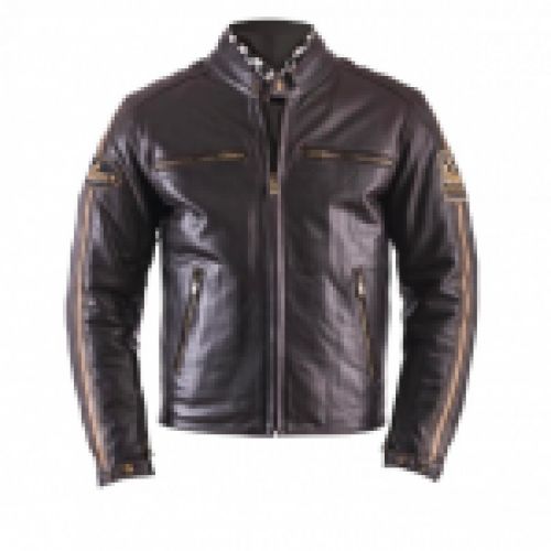 Chaqueta hombre HELSTONS Ace Cuir Oldies Marrón