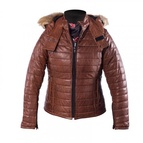 DAYTONA HELSTONS CHAQUETA MOTO MUJER CUERO MARRON